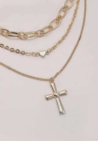 CROSS MULTI NECKLACE