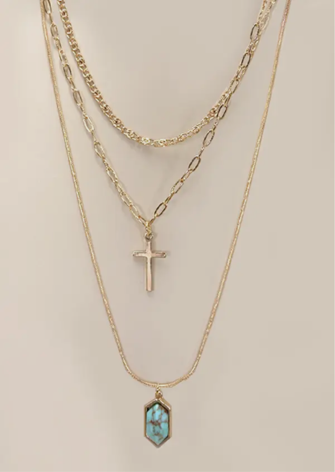 CROSS PENDANT NECKLACE