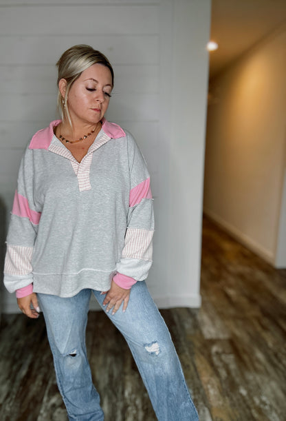 PINK CREAM PULLOVER