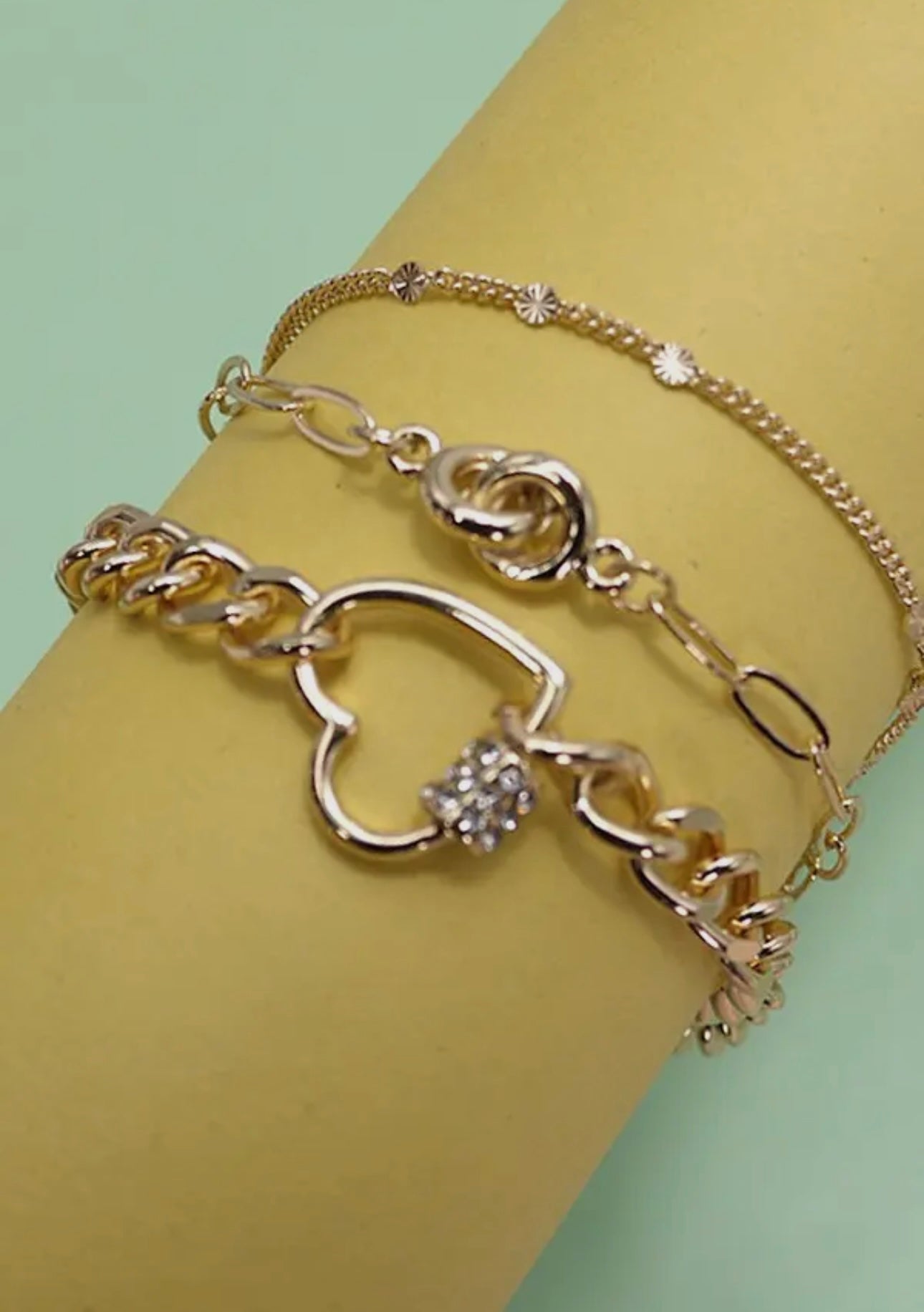 TRIO HEART BRACELET