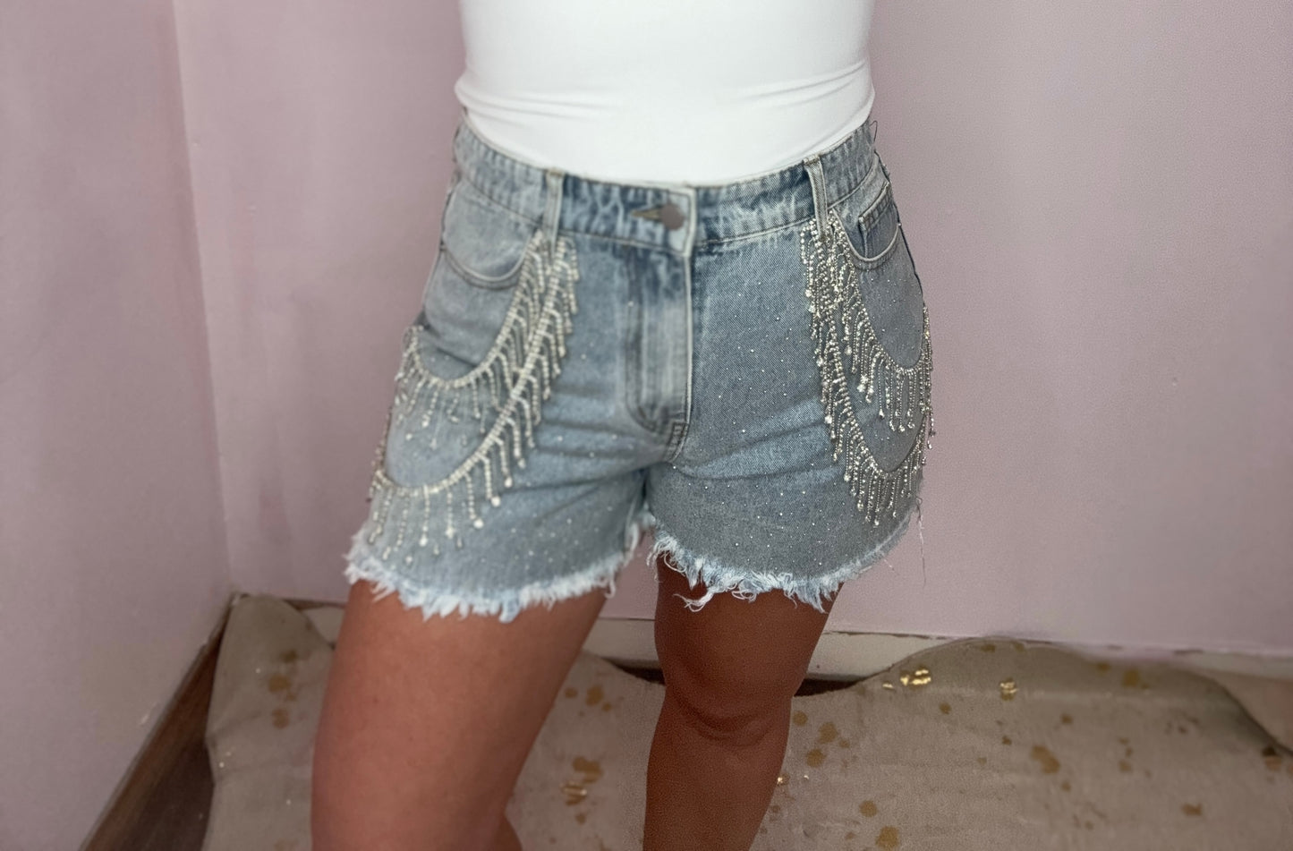 RHINESTONE DENIM