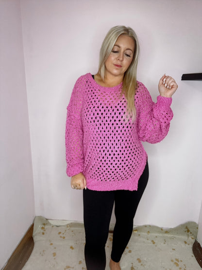 BUBBLEGUM KNIT TOP