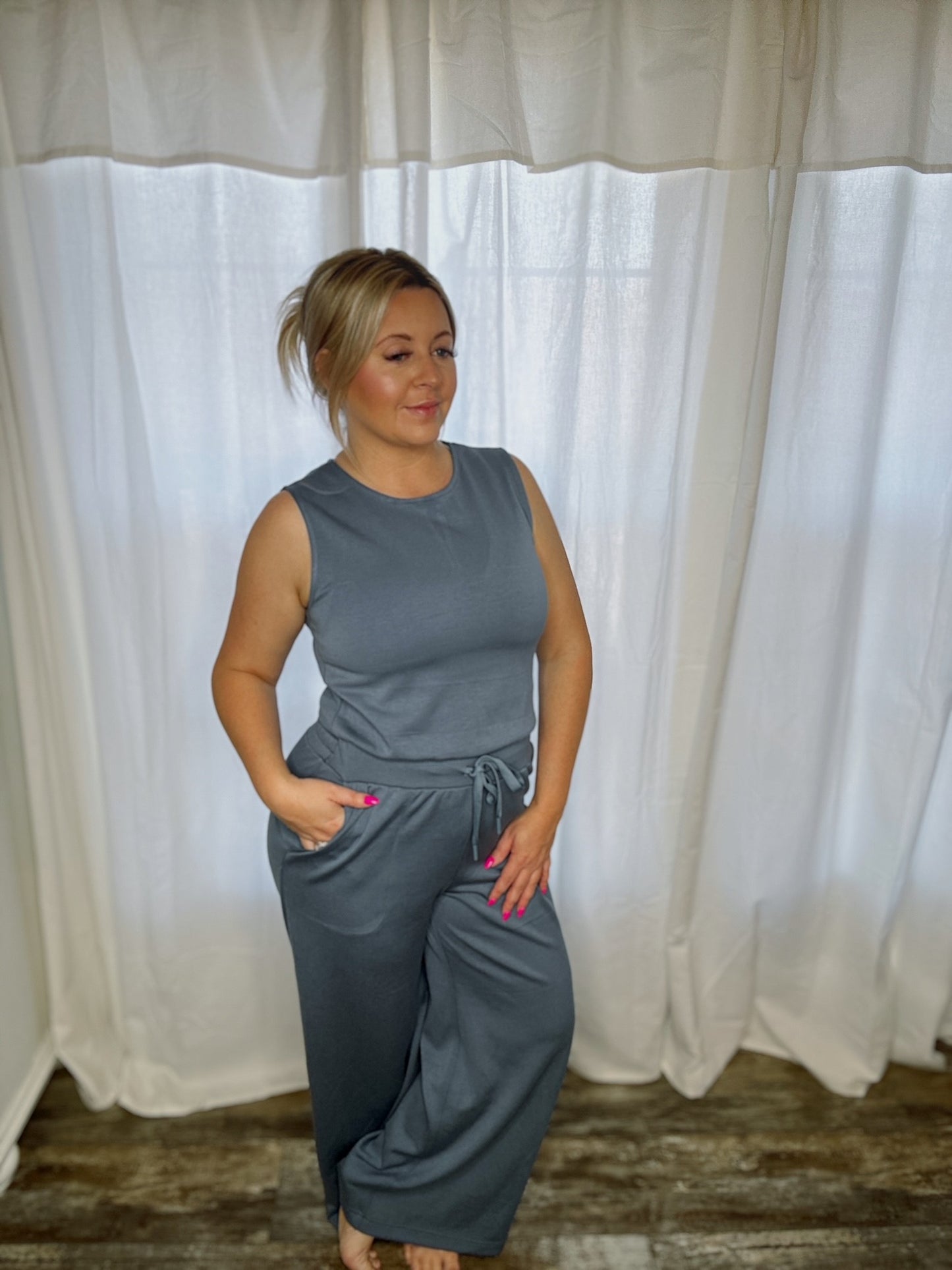 SLATE JUMPSUIT